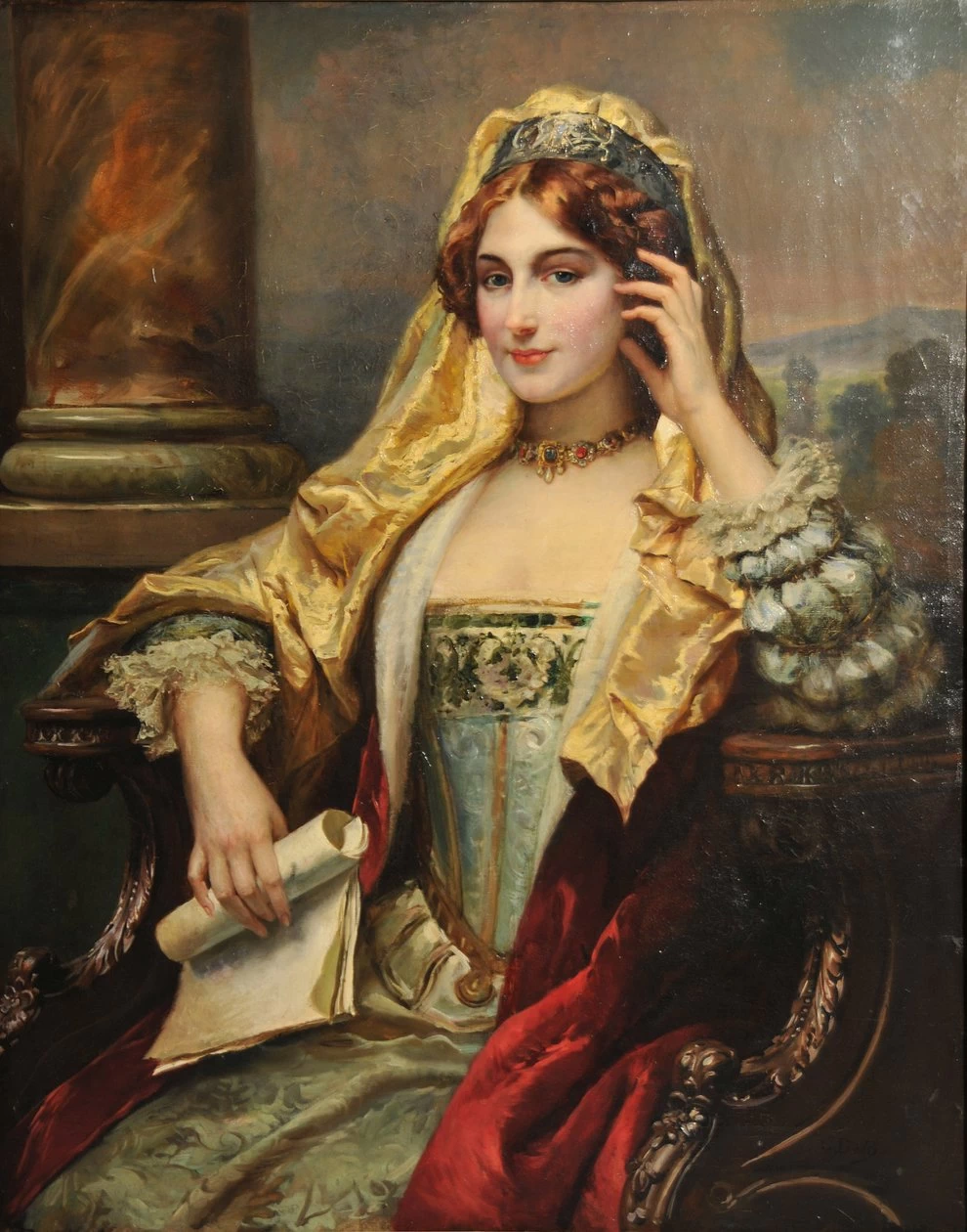 Cesare Detti - Meditazione, 1880
